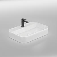 WASCHBECKEN Weiß 60 / 40 / 11 cm - Weiß Hochglanz, Keramik (40/11/60cm) - EMKE