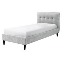 POLSTRBETT Abril 914Y - Schwarz/Grau, Holzwerkstoff/Kunststoff (90/200cm) - MIRJAN24