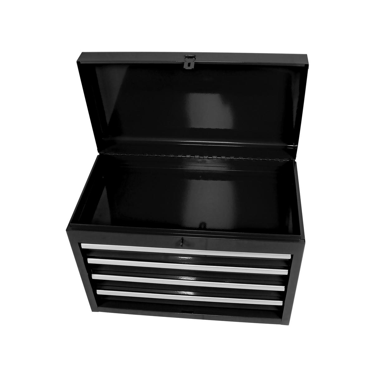 KOMBINATIONSKOFFER – mit 5 Schubladen (schwarz) - Schwarz, Metall (28/102/58.5cm) - DCA