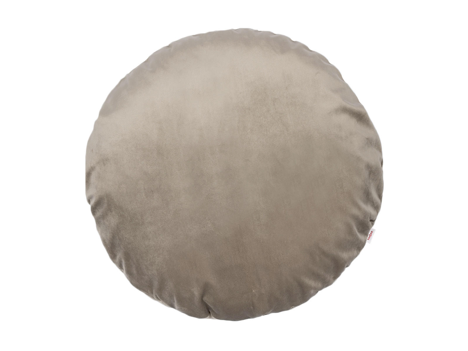 KISSENHÜLLE Rund Samt&Sonders taupe 60 cm Ø - Taupe, Textil (60/60cm) - beties Heimtextil