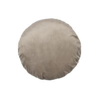 KISSENHÜLLE Rund Samt&Sonders taupe 60 cm Ø - Taupe, Textil (60/60cm) - beties Heimtextil