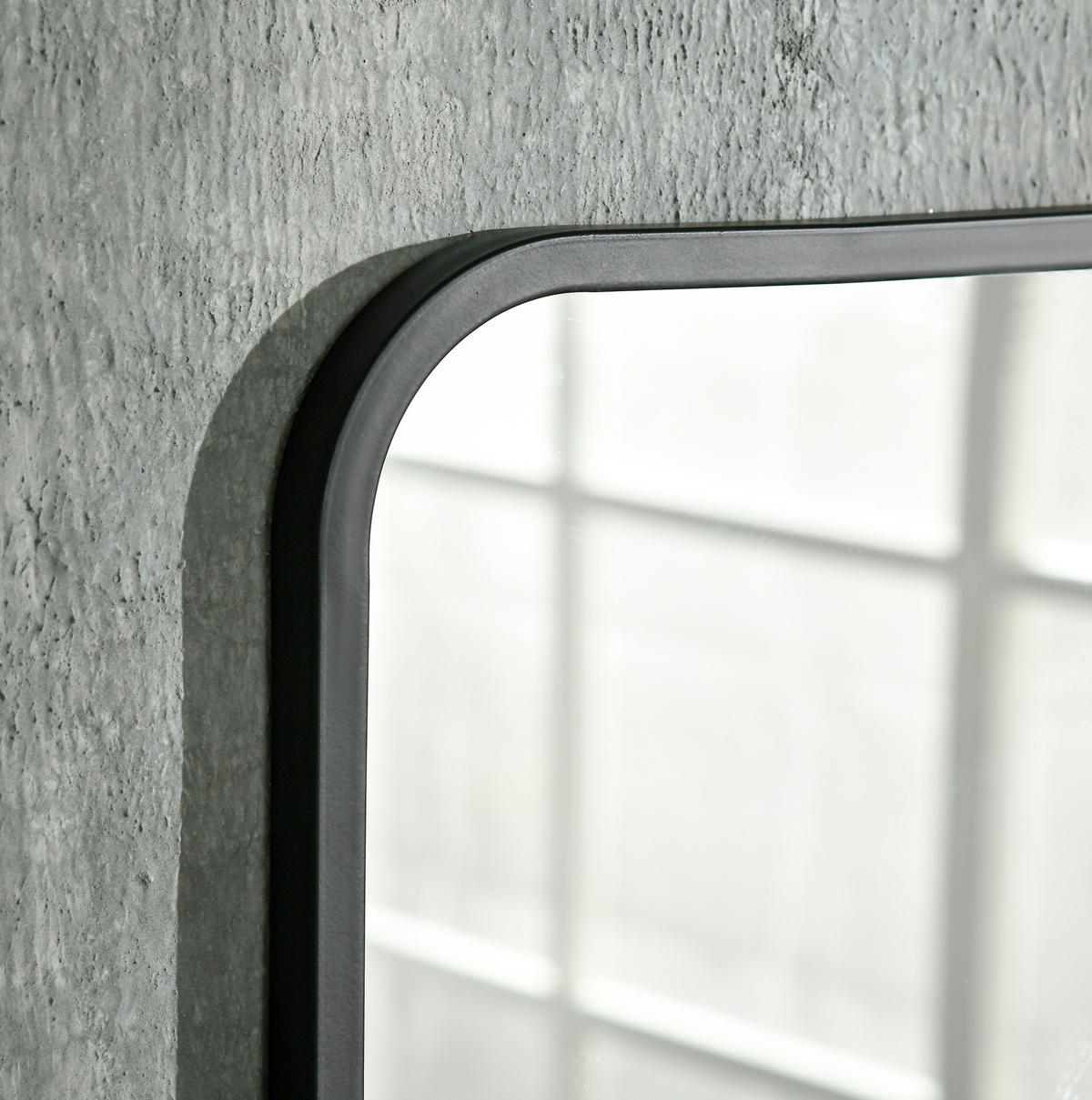 WANDSPIEGEL 70/10,2/50 cm schwarz aus Eisen mit Ablage - Schwarz, Metall (10.2/50/70cm) - OKWISH