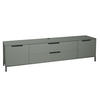 LOWBOARD Erna 216x45x62 Pinie Green matt Lack - Grün, Holzwerkstoff (216/62/45cm) - 58aufmkessel