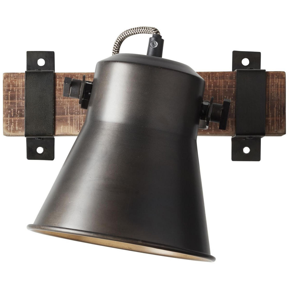 WANDSPOT Decca 85810/46 - Schwarz, Holz (24/17/25cm) - Brilliant