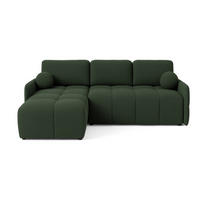ECKSOFA Grün MONO Mit Schlaffunktion Und Dekokissen Links - Grün, Textil (220/145cm) - Sepro Meble