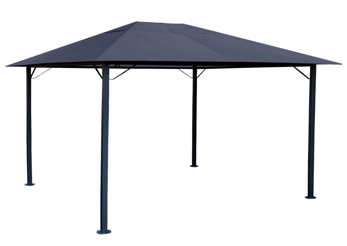 PAVILLON Nizza 3x4m Grau - Grau, Metall (300/263/400cm) - QUICK STAR