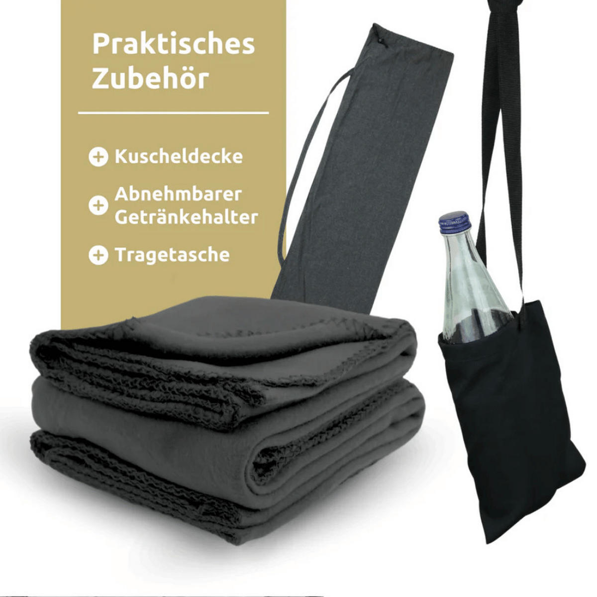 HÄNGESESSEL Indoor ohne Gestell MELA Anthrazit - Anthrazit, Textil (100/120/100cm) - DELUKE