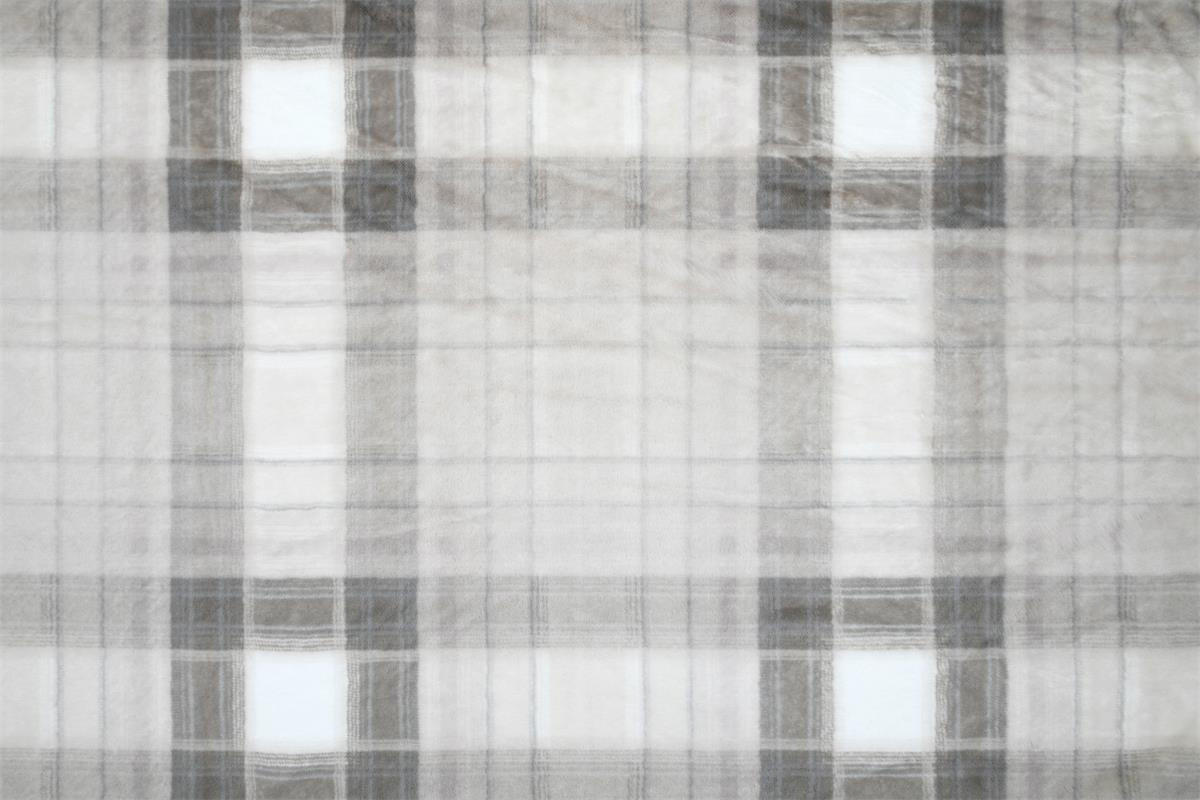 PLÜSCHDECKE Scotland 130/160 cm - Grau, Textil (160/130cm)