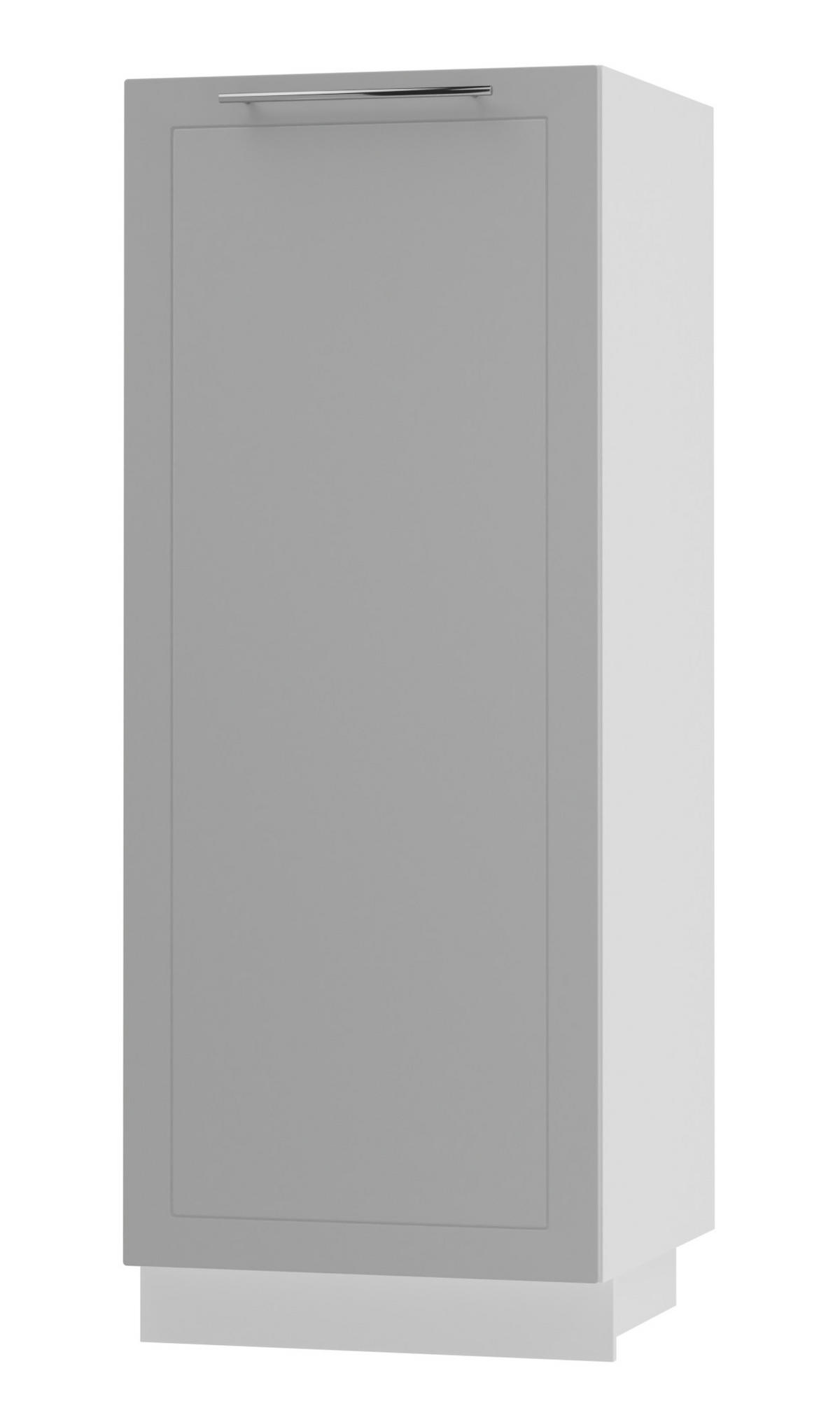 GESCHIRRSCHRANK Kvantum D5D/60/154 Dust Grey Matt / Weiß Matt 60 / 59 / 154cm - Weiß/Grau, Holz/Holzwerkstoff (60/154/59cm) - Feldmann-Wohnen