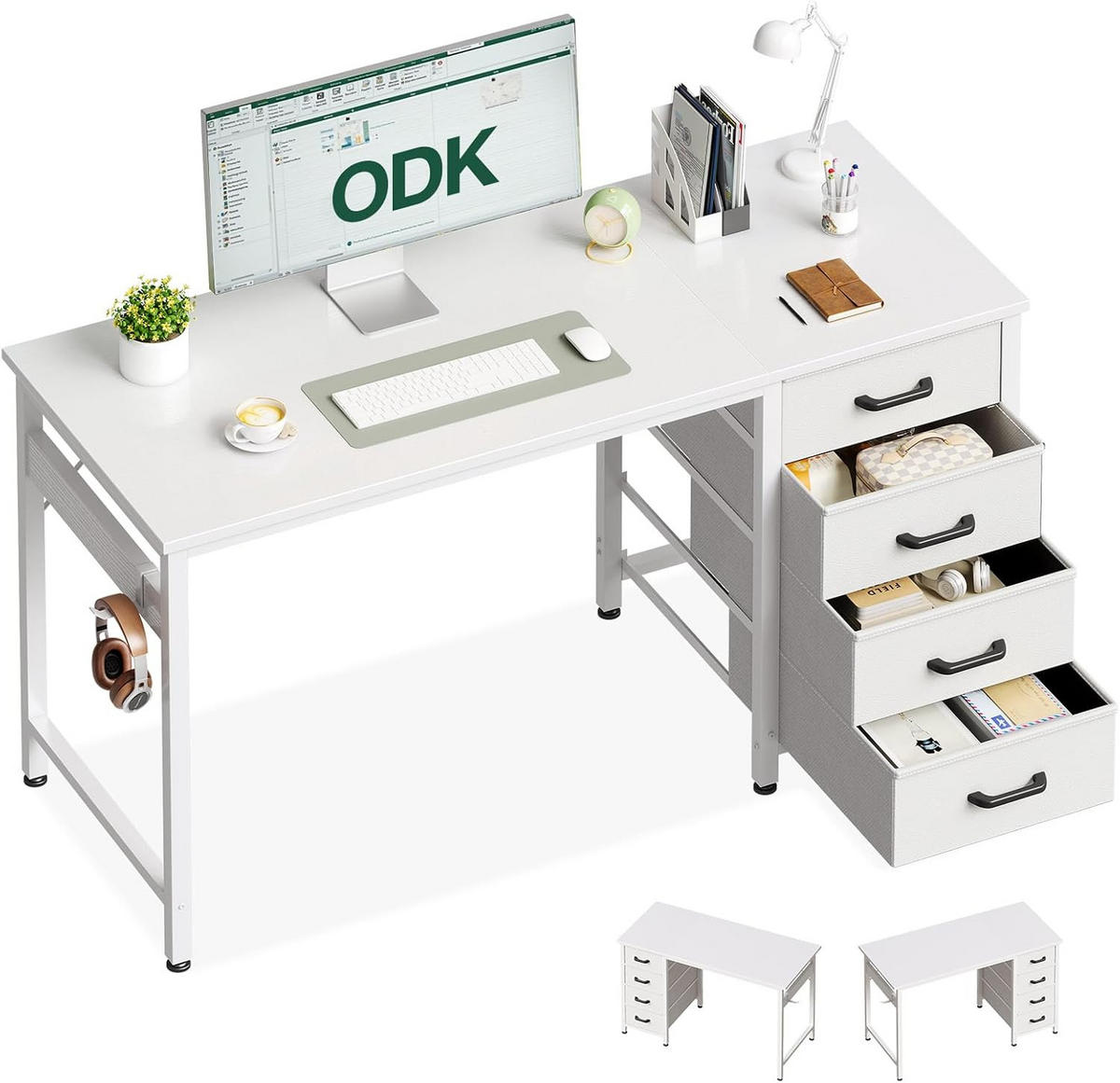 COMPUTERTISCH DBSC21 Weiß - Weiß, Holz (48/120/75.5cm) - ODK