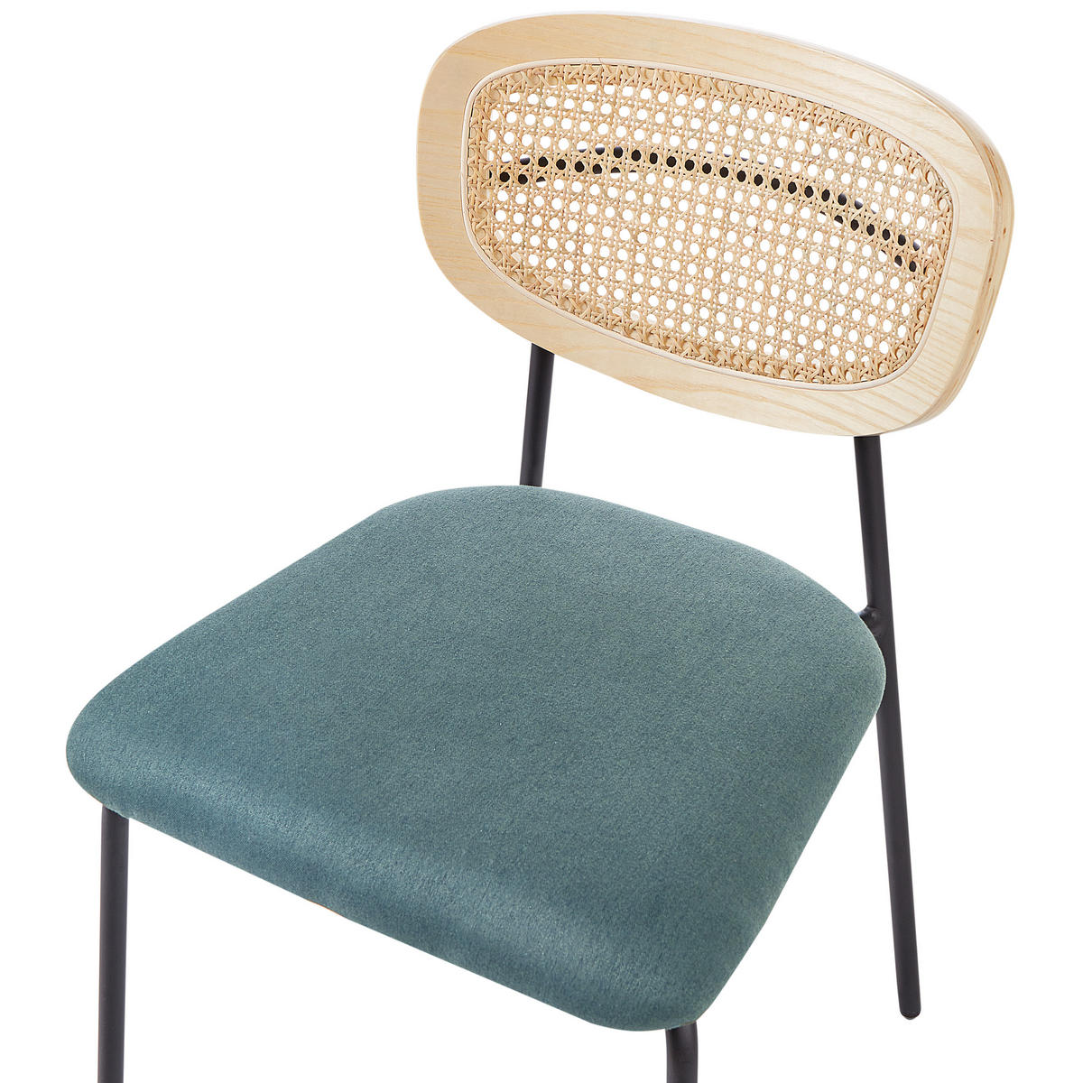 JÍDELNÍ ŽIDLE 2 ks sada Kov Modrozelená Mayetta - jadeitově zelená, kov (50/81/51cm) - Beliani