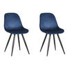 ESSZIMMERSTUHL Capri Blau 56/46/88 cm 2er-Set - Blau, Textil (46/88/56cm) - LABEL51