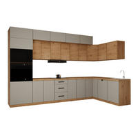 WINKELKÜCHE 360cm x 200cm- Langen KL10-M360 - in Beige / Artisan Eiche - Beige/Eiche Artisan, Holz (560/248/58cm)