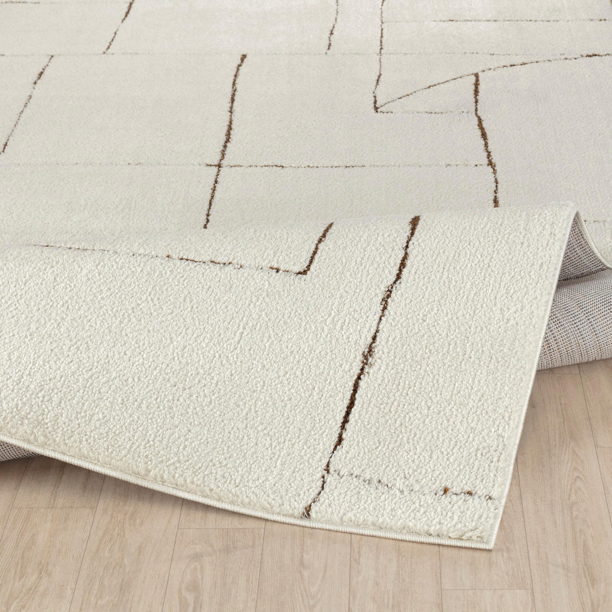 KURZFLORTEPPICH 160/213 cm Weiß - Weiß, Naturmaterialien/Textil (160/213cm) - LIVABLISS