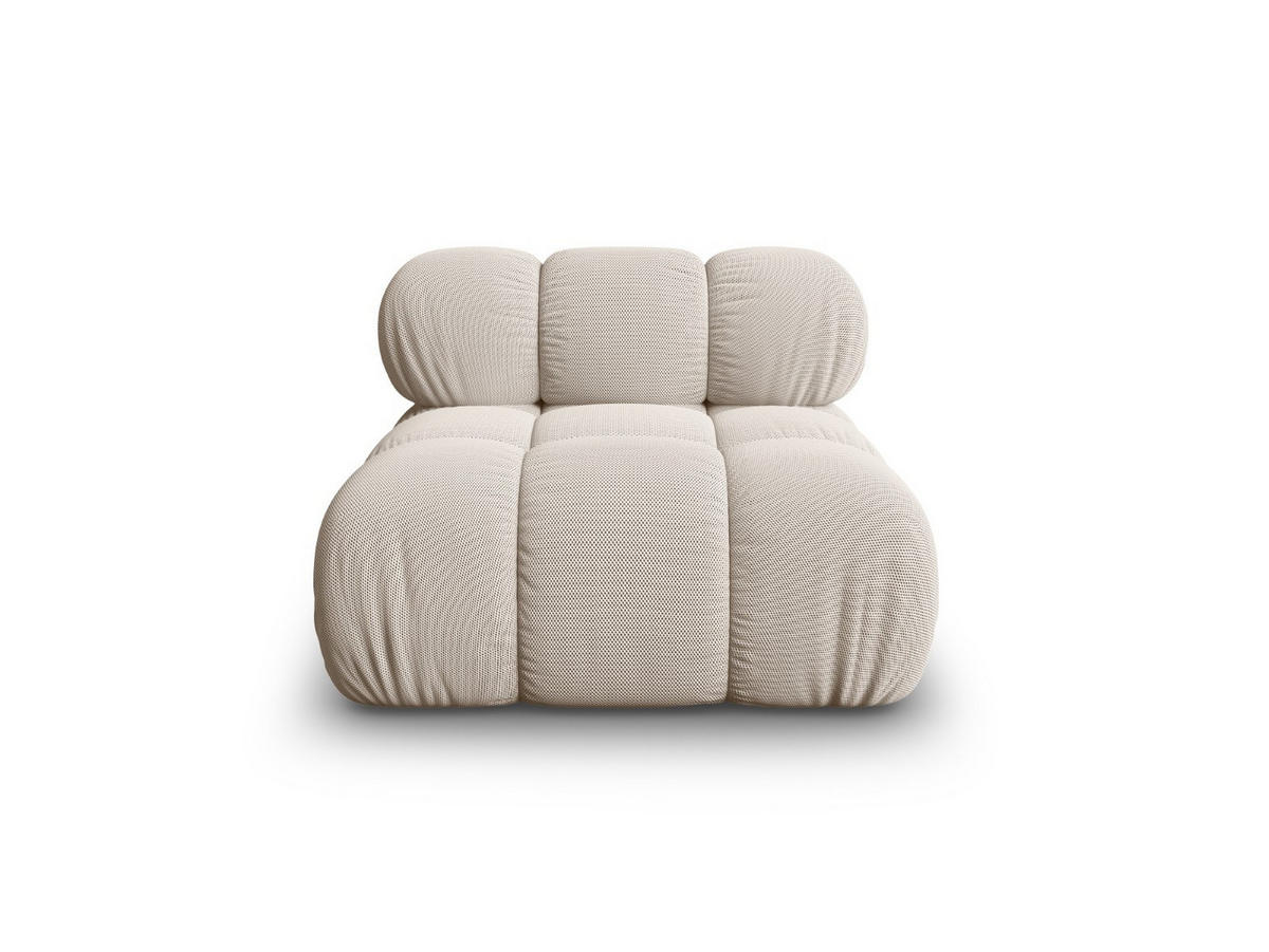 MODUL Bellis aus 3D-Stoff leichtes beige - Creme, Textil (94/70/94cm) - Micadoni