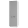 VORRATSSCHRANK Bari D14/DP/60/207 Weiß / RAL 7040 fenstergrau 60 / 59 / 207cm - Weiß/Grau, Holz/Holzwerkstoff (60/207/59cm) - Feldmann-Wohnen