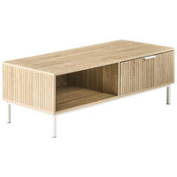COUCHTISCH Hellbraun Royalla - Hellbraun, Holzwerkstoff (50/110/40cm) - Beliani