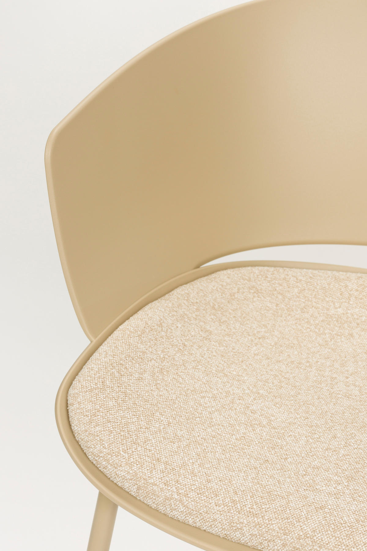 ESSZIMMERSTUHL Jessica - Beige - 54.5/59/80.5 cm - 4er-Set - Beige, Kunststoff (59/80.5/54.5cm)