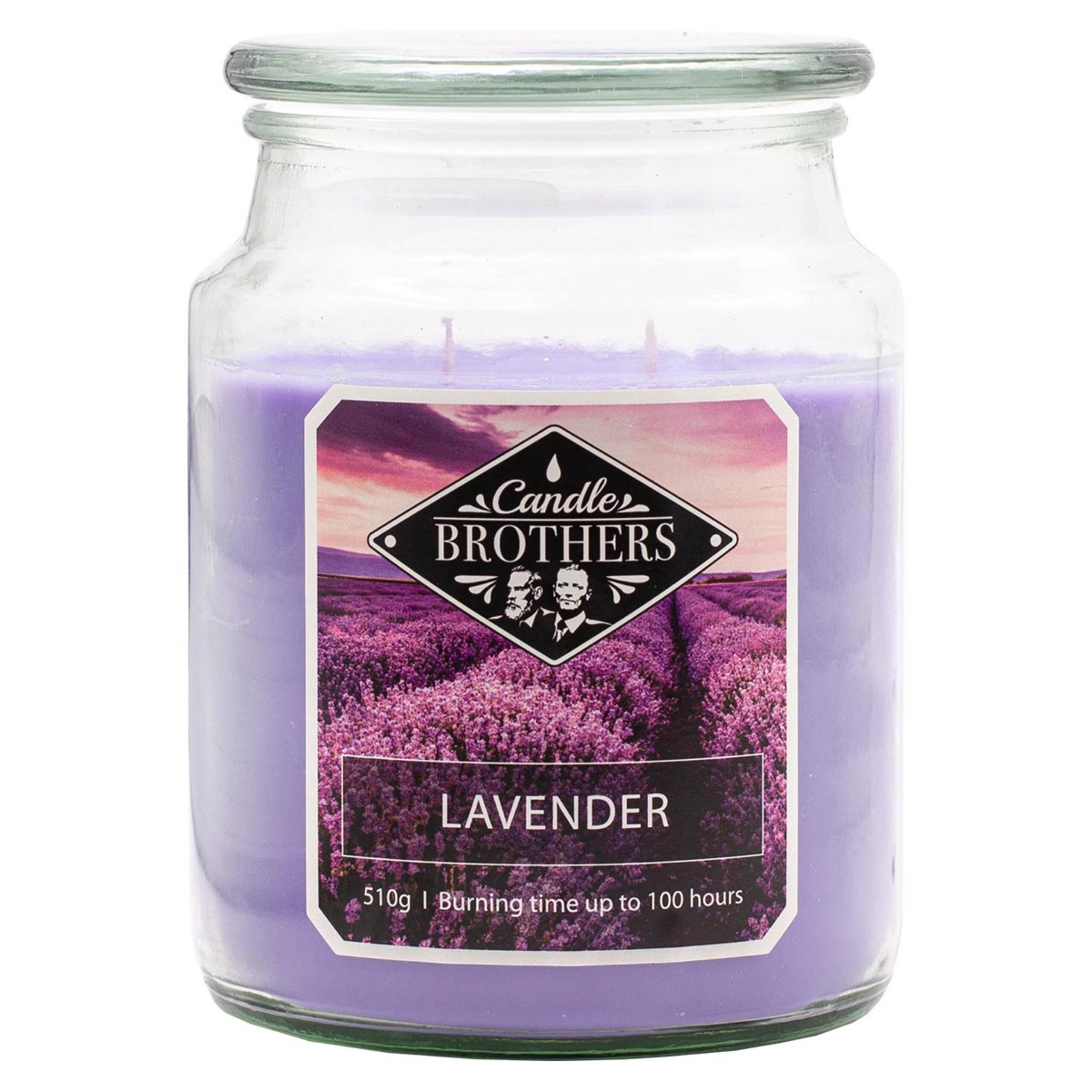 VONNÁ SVÍČKA Vícebarevná Lavender ve skle 100 h