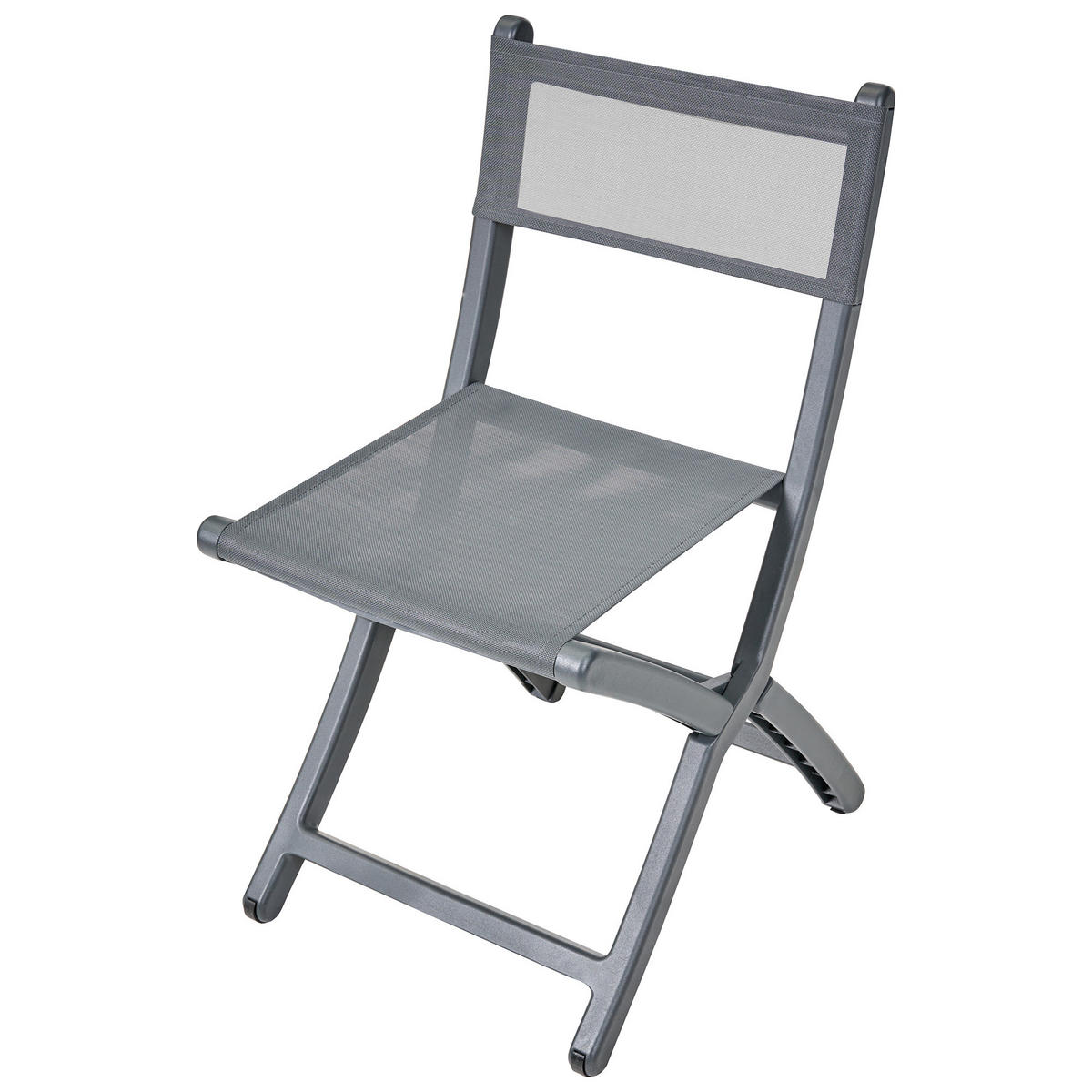 GARTENSTUHL 4er-Set Dunkelgrau Talca - Dunkelgrau, Kunststoff (45/83/53cm) - Beliani