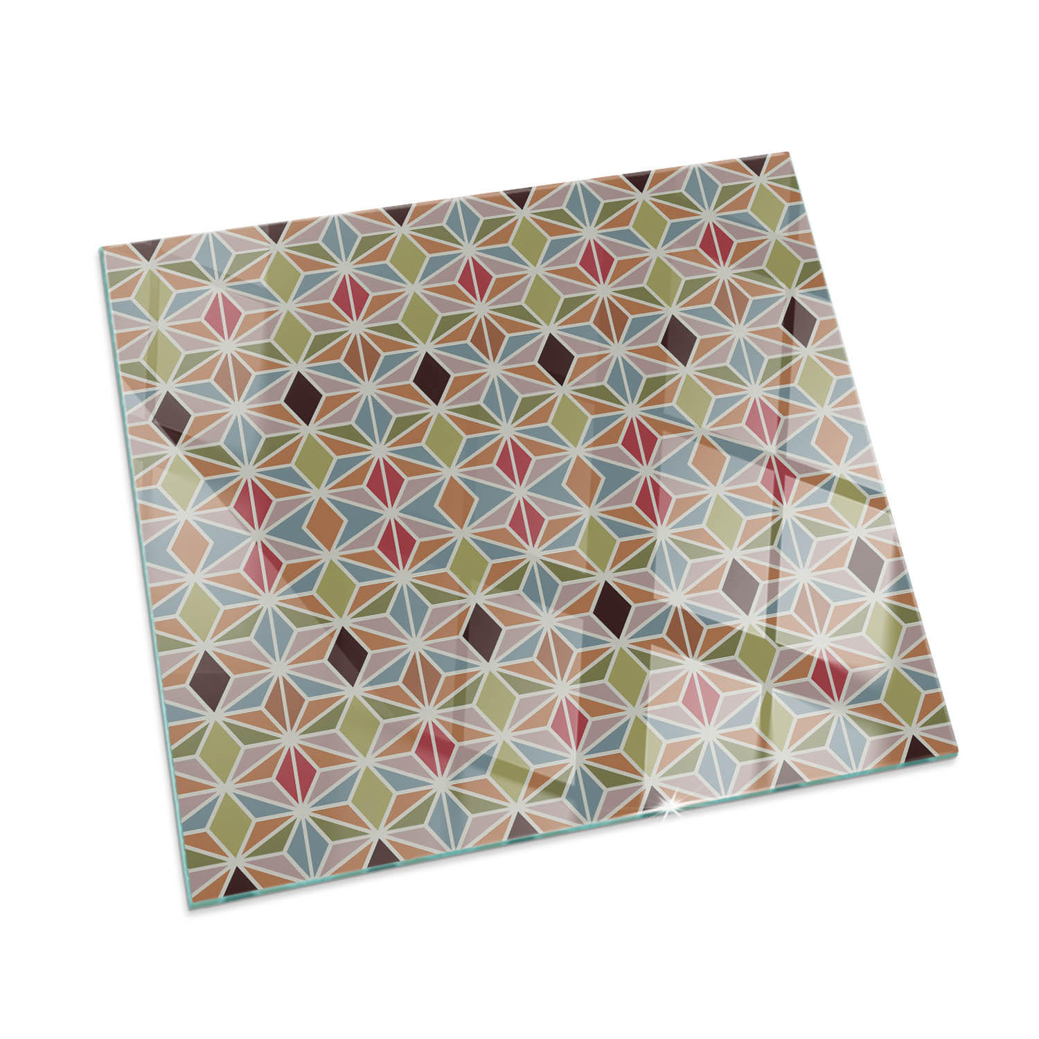 ArtPrintCave Glasplatte Braun 60x60x0.4 cm