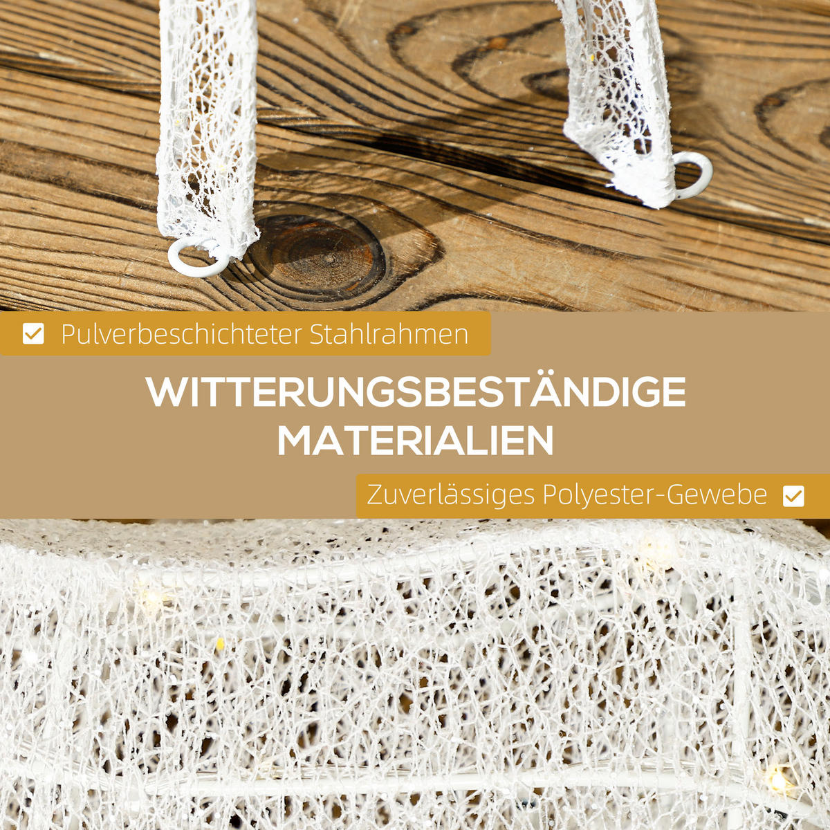 WEIHNACHTS-REH silberfarben 64.0/37.0/134.0cm - Silberfarben, Metall (37/134/64cm)