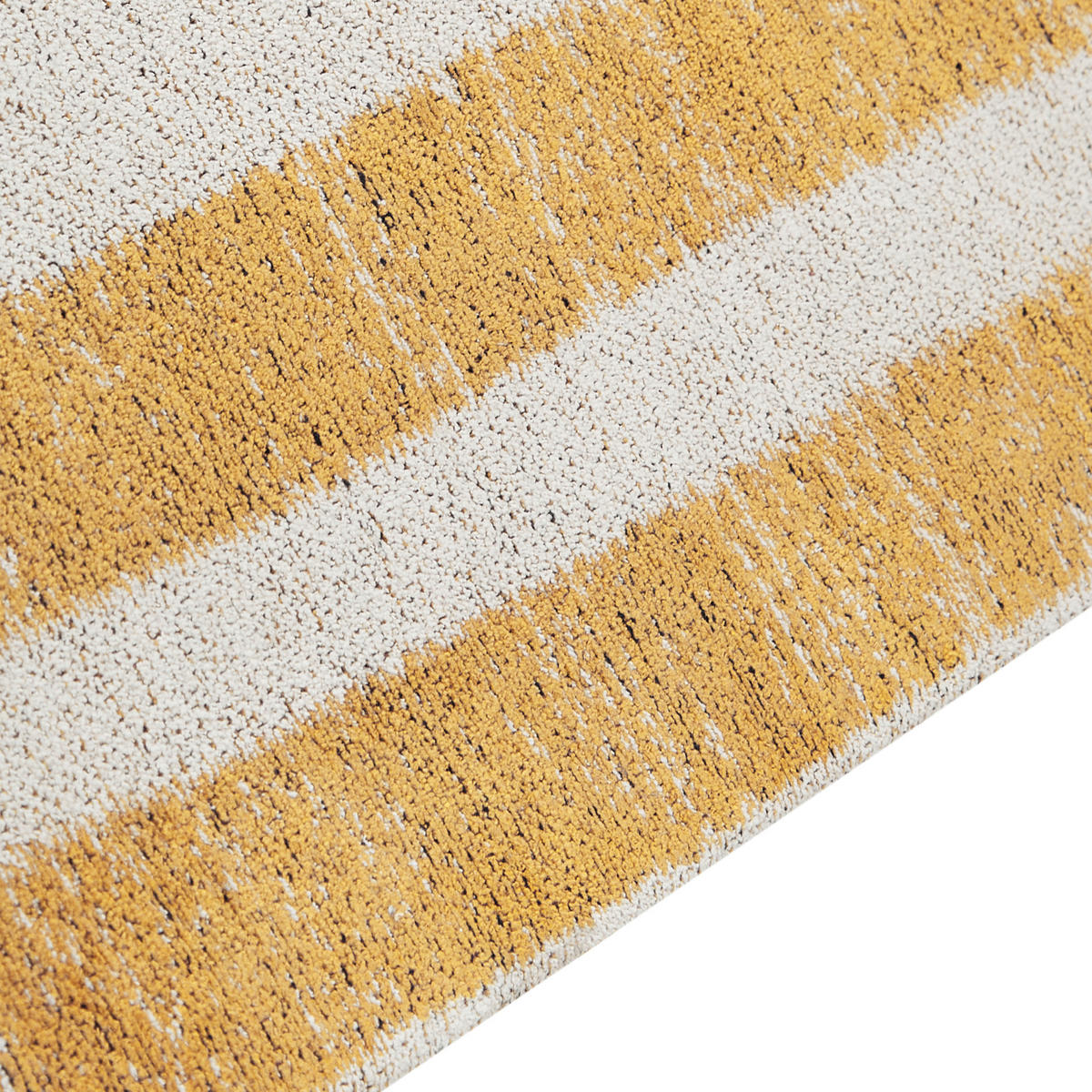 TEPPICH geflochten Katra 200/140 cm - Gelb, Textil (140/200cm) - Beliani
