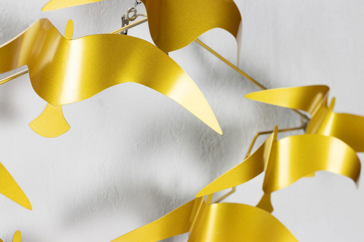WANDDEKO Gold 121/53 cm - Goldfarben, Metall (3.1/53/6cm) - KUNSTLOFT
