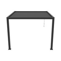 ANLEHNENDE Pergola - 304 cm x 308 cm - Metall, Metall - Anthrazitgrau - SERADO - Anthrazit, Metall (304/220/308cm) - Vente-Unique
