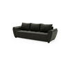 SOFA ZEUS mit Schlaffunktion MONOLITH 92 mit Stauraum - Dunkelgrau, Textil (80/78/240cm) - Bedante