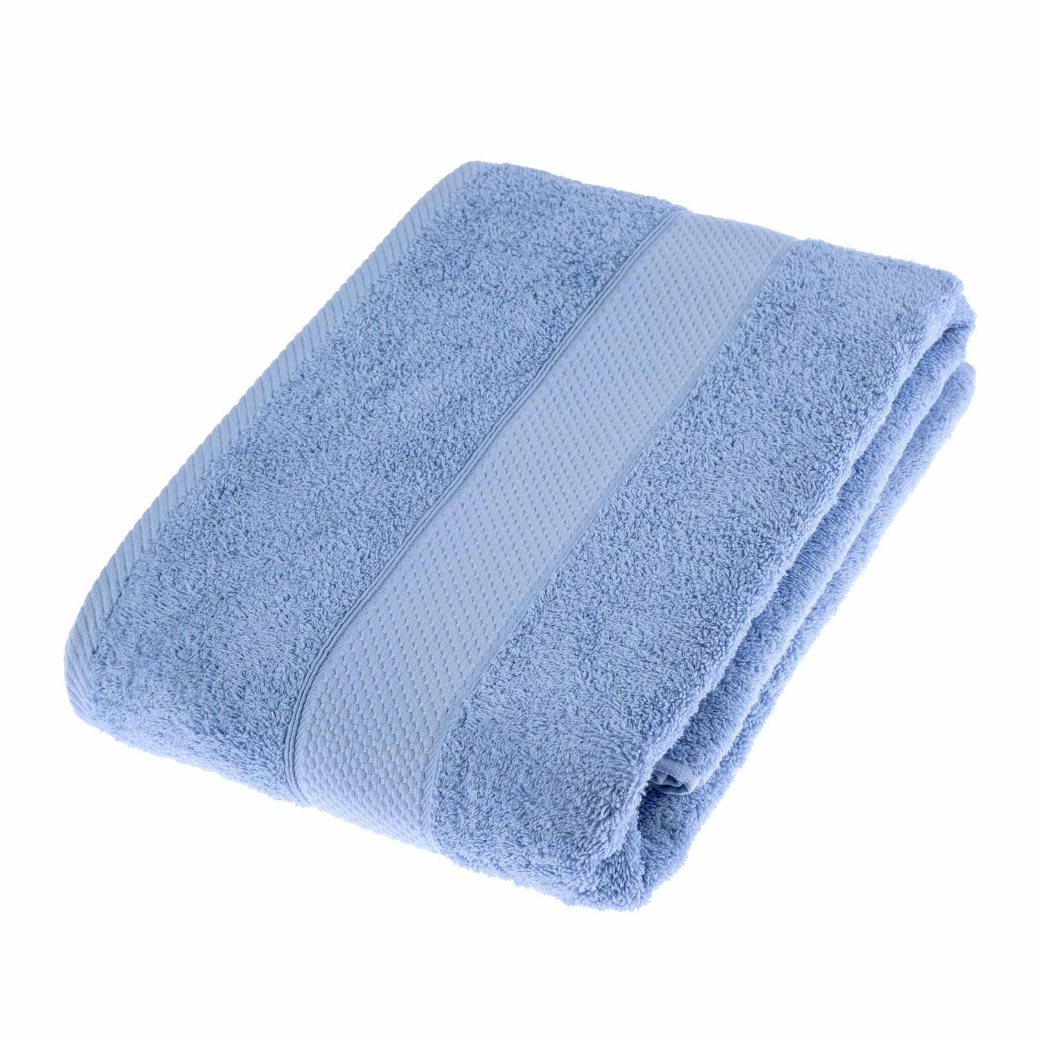 BADETUCH Essential hellblau 100/150 cm - Hellblau, Textil (100/150cm) - Homescapes