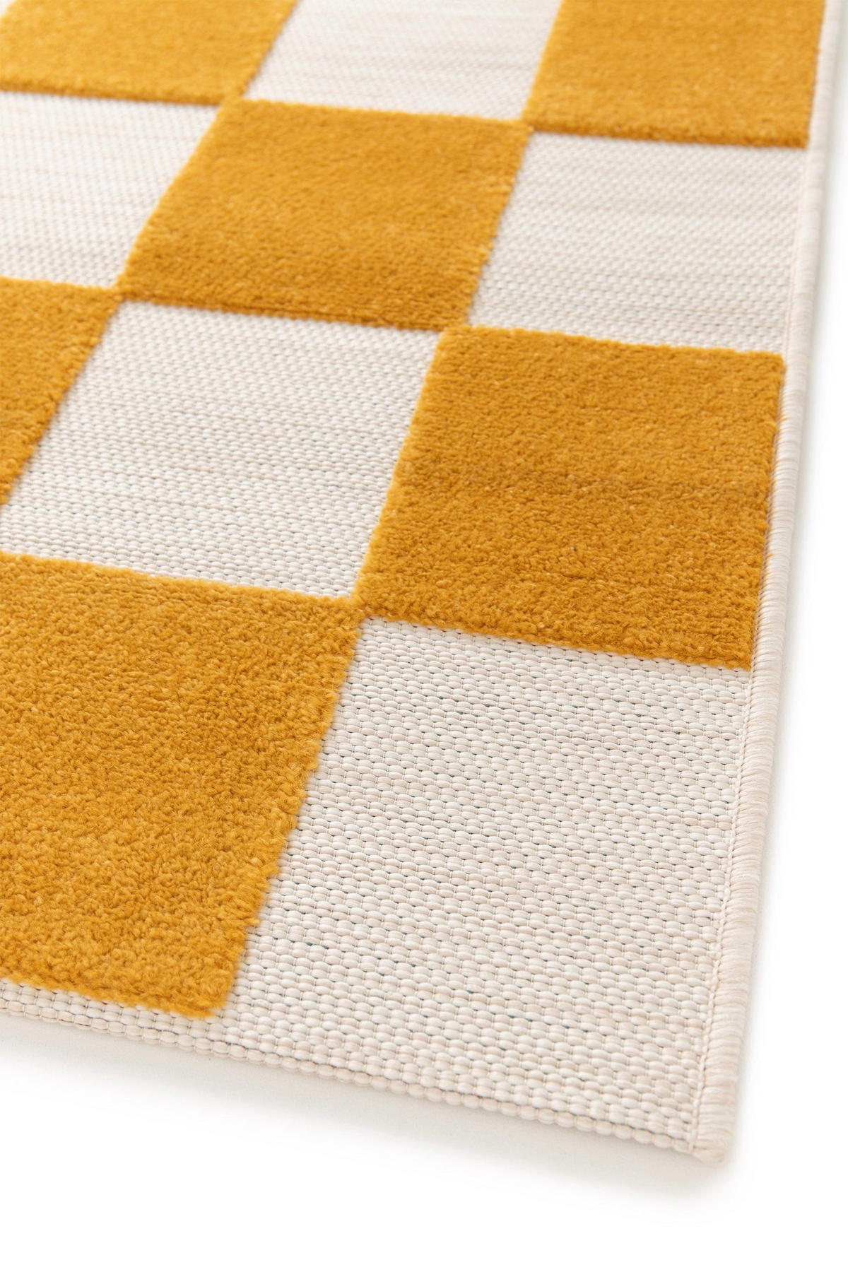 TEPPICH für Innen und Außen mit Skulptureffekt gelb - Gelb, Textil (120/170cm) - AFK Living