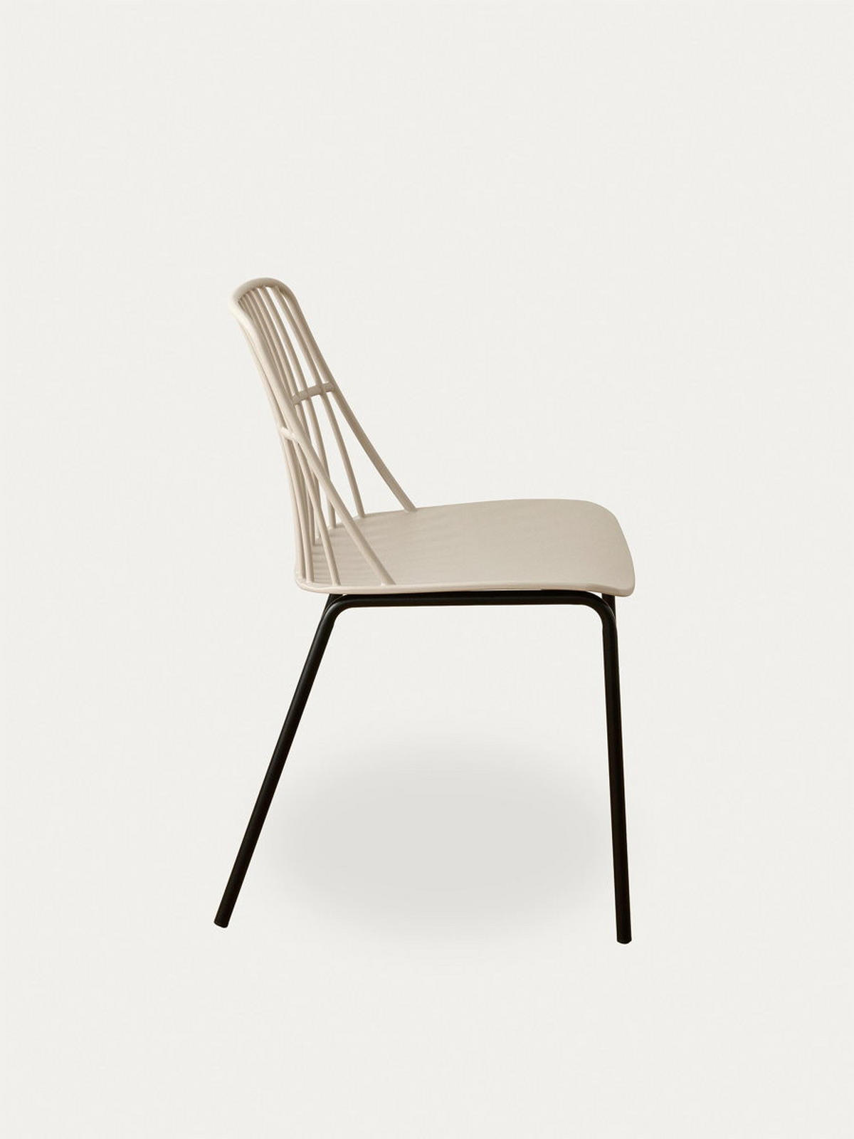 STUHL Taos Beige 45.5 cm x 82 cm - Beige, Kunststoff (45/82/55cm) - Kenay Home