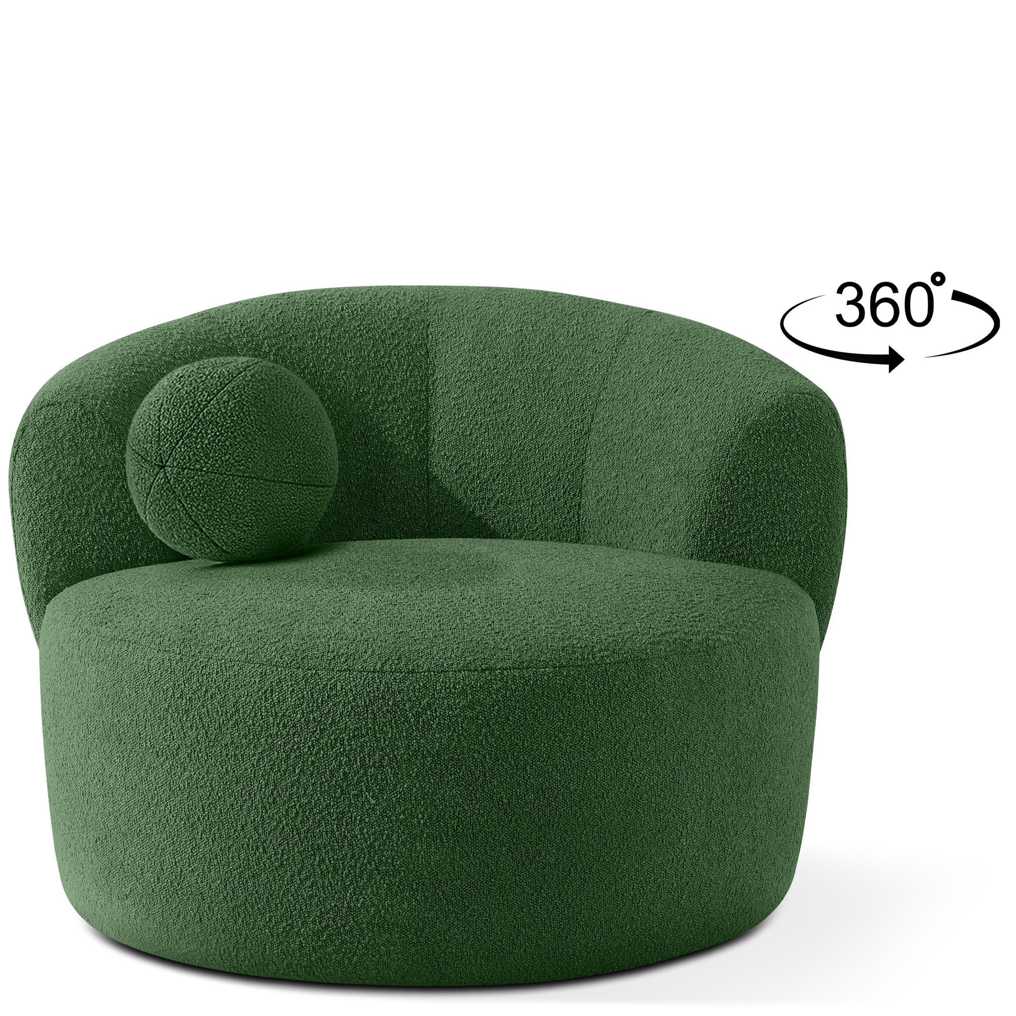 Konsimo® Drehsessel Grün 105x76x100 cm