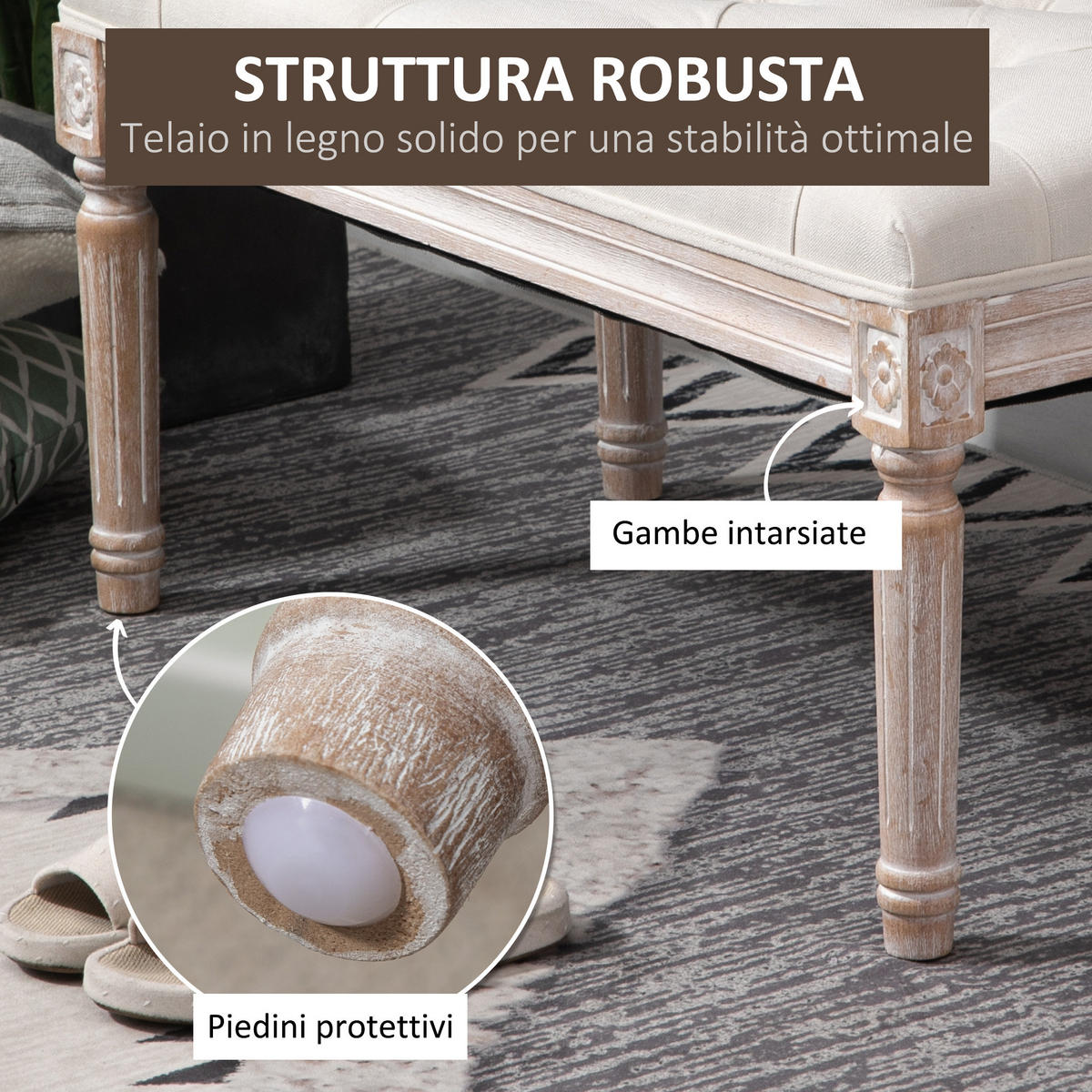 SITZBÄNKE Beige 1 Stück - Beige, Kunststoff (80/43/40cm) - GiPP