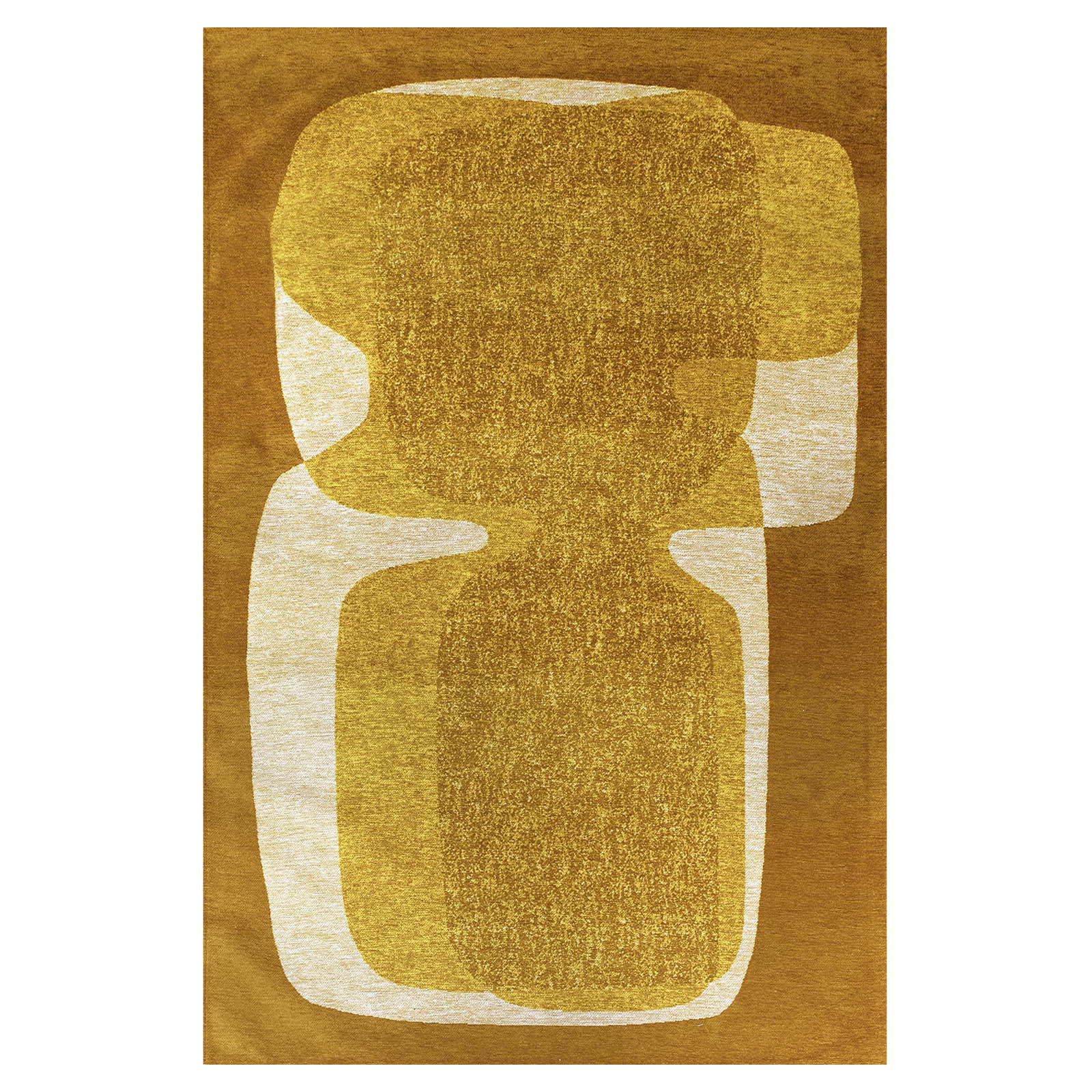 TEPPICH Poum Poum Curry 140/200 cm - Gelb, Textil (140/200cm) - Lola&Moi