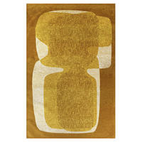 TEPPICH Poum Poum Curry 140/200 cm - Gelb, Textil (140/200cm) - Lola&Moi