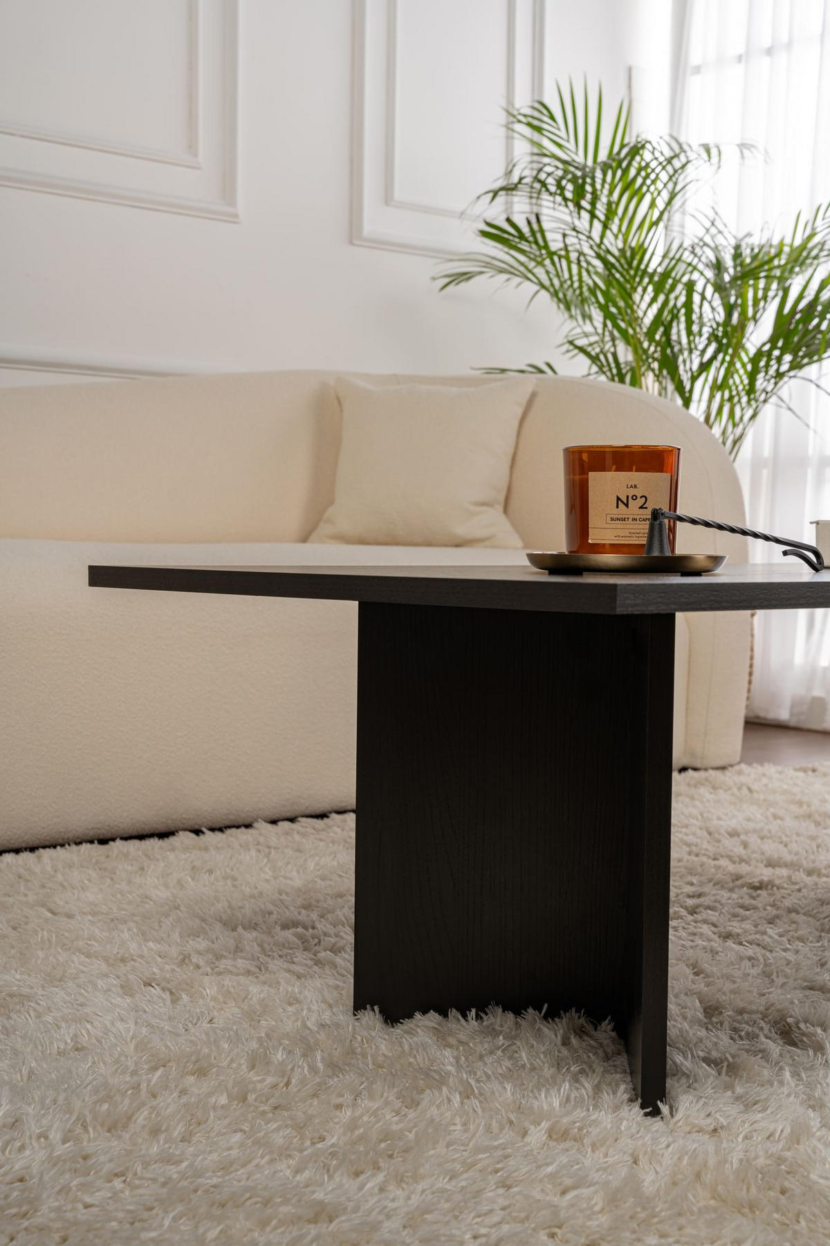COUCHTISCH sabin Schwarz - Schwarz, Holz (119/60/40cm) - Habitat Garten