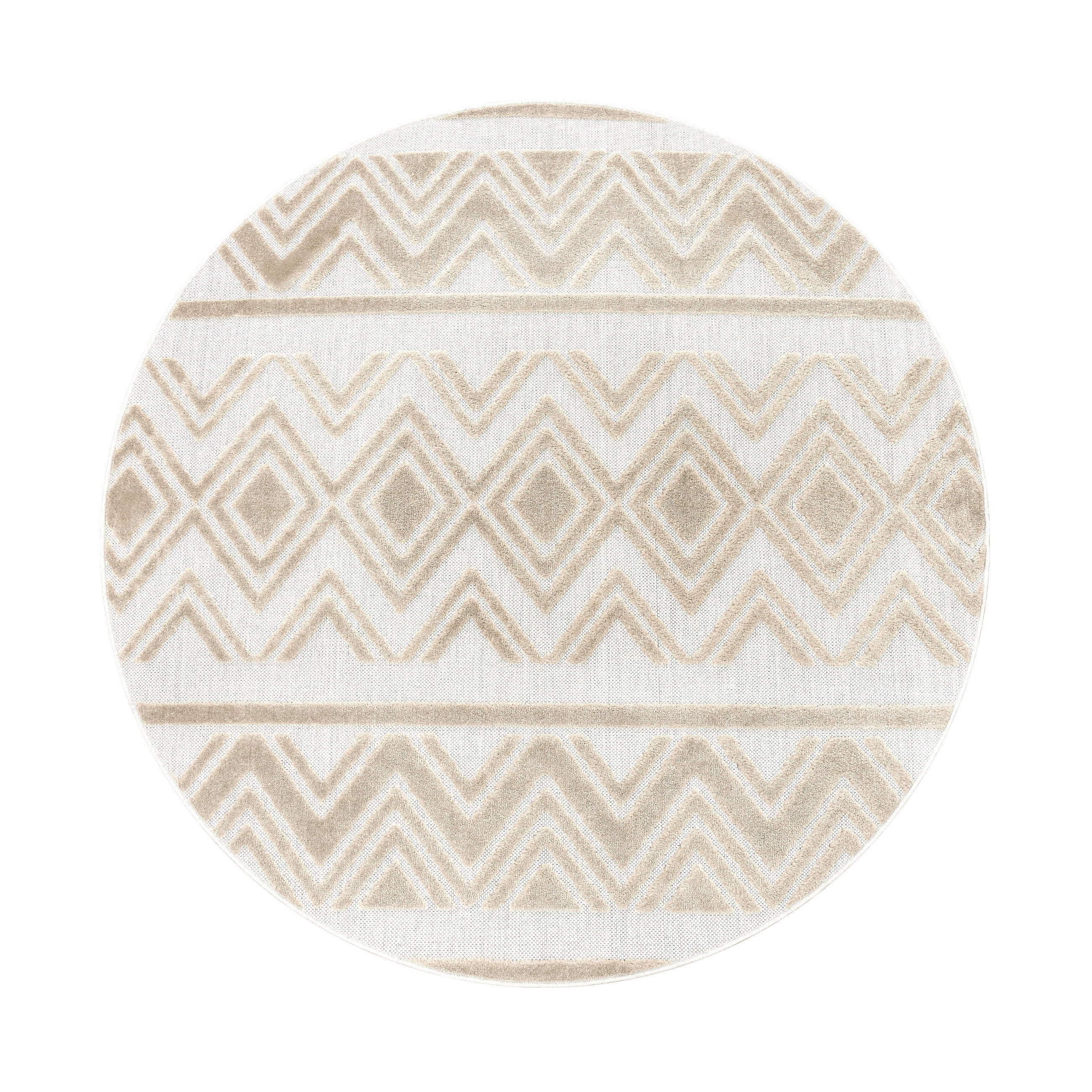 OUTDOORTEPPICH 160/160 cm Stilo 869 - Beige, Textil (160/160cm) - Paco Home