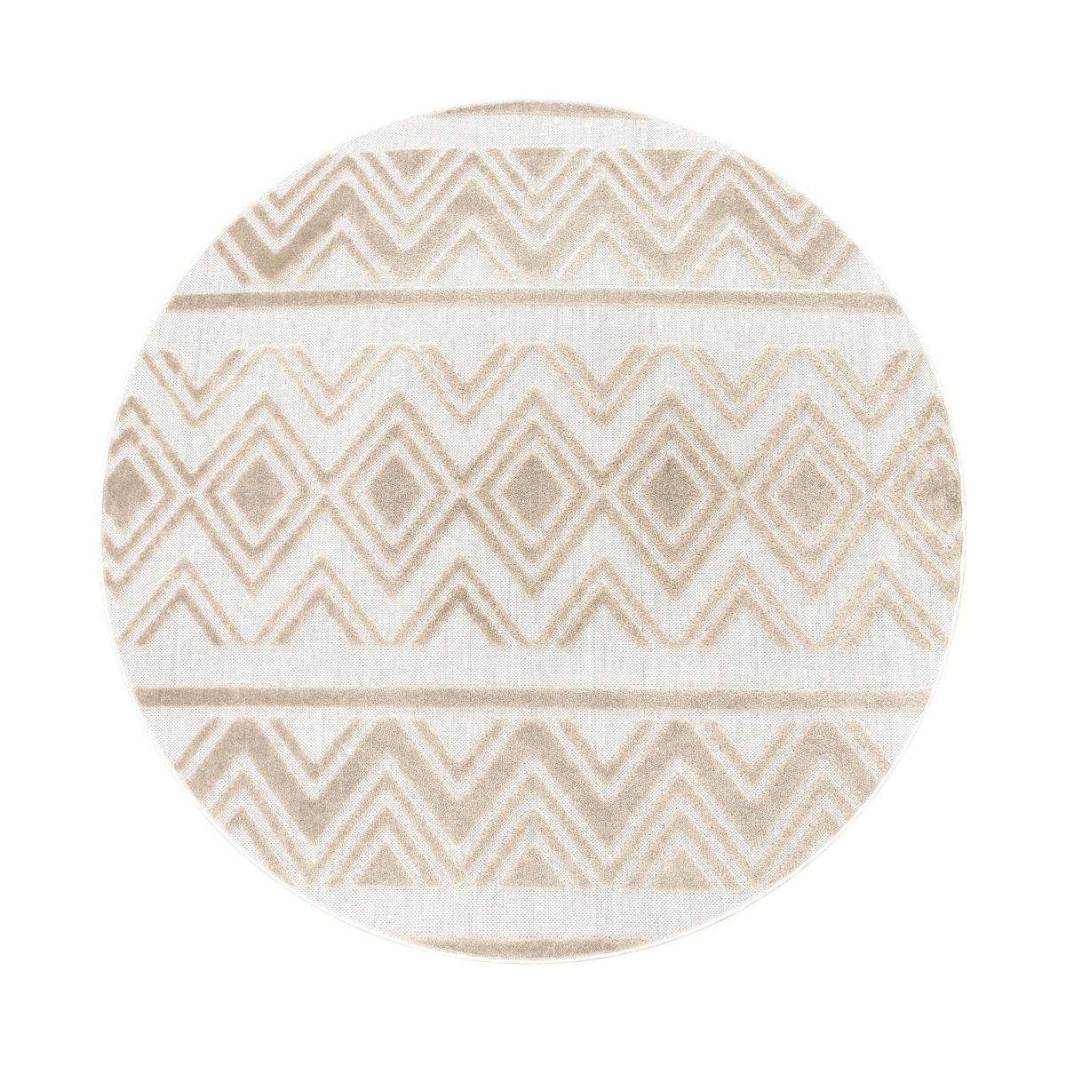 OUTDOORTEPPICH 160/160 cm Stilo 869 - Beige, Textil (160/160cm) - Paco Home