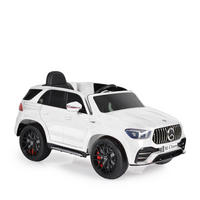 ELEKTROAUTO Mercedes M Klasse W166 weiß EVA-Reifen, Fernbedienung, Musik - Weiß, Kunststoff (112/71/59cm) - Moni
