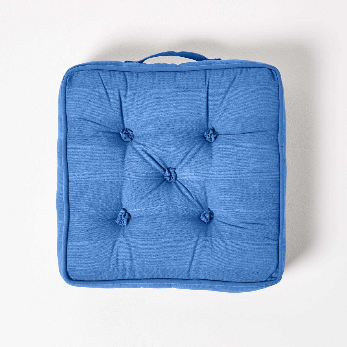 SITZKISSEN Rajput blau 40/40/8 cm - Blau, Textil (40/40/8cm) - Homescapes