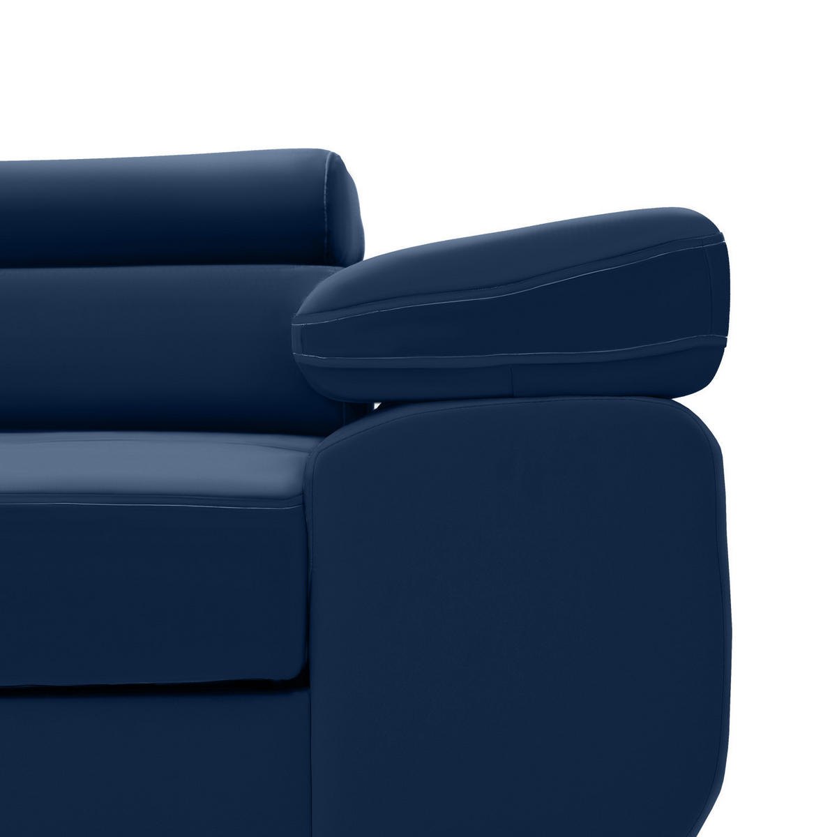 SOFA 3-SITZER MIT SCHLAFFUNKTION RIGATTO Dunkelblau - Dunkelblau, Textil (100/71/280cm) - Mebligo
