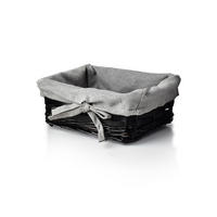 HODINY, plast, černá - šedá, kompozitní dřevo (16/8/19cm) - Mondex