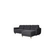 ECKSOFA Marlies In Opera Velvet - Anthrazit, Holzwerkstoff/Textil (233/140cm) - Fun Möbel