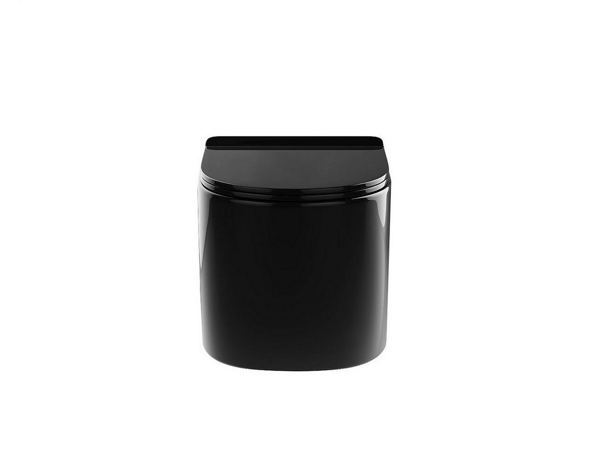 HÄNGE WC - 36 cm x 53.5 cm - keramik - schwarz Javoine - Schwarz, Keramik (36/36/53.5cm) - Vente-Unique