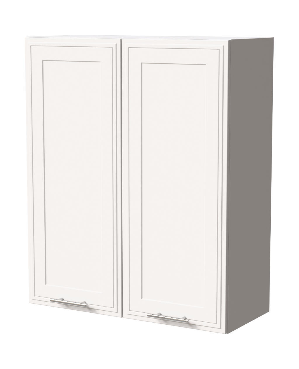 HÄNGESCHRANK Salo W4/80 Weiß / Weiß Matt 80 / 32,5 / 96cm - Weiß, Holz/Holzwerkstoff (80/96/32.5cm) - Feldmann-Wohnen