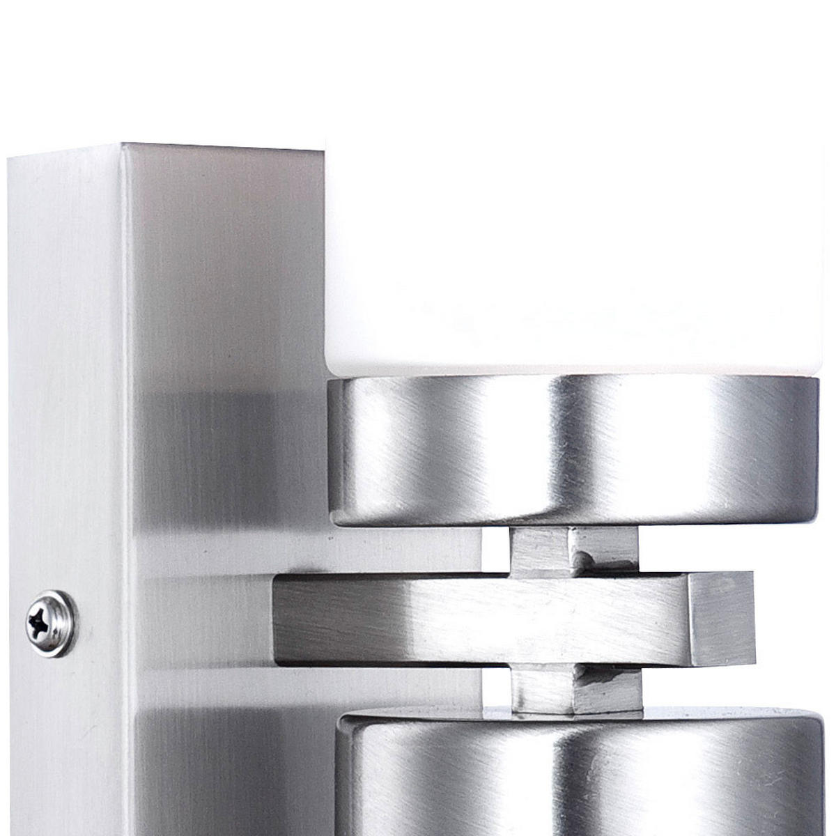 WANDLEUCHTE SPACE Metall Silber - Silberfarben, Glas (6/31/10cm) - Globo Lighting