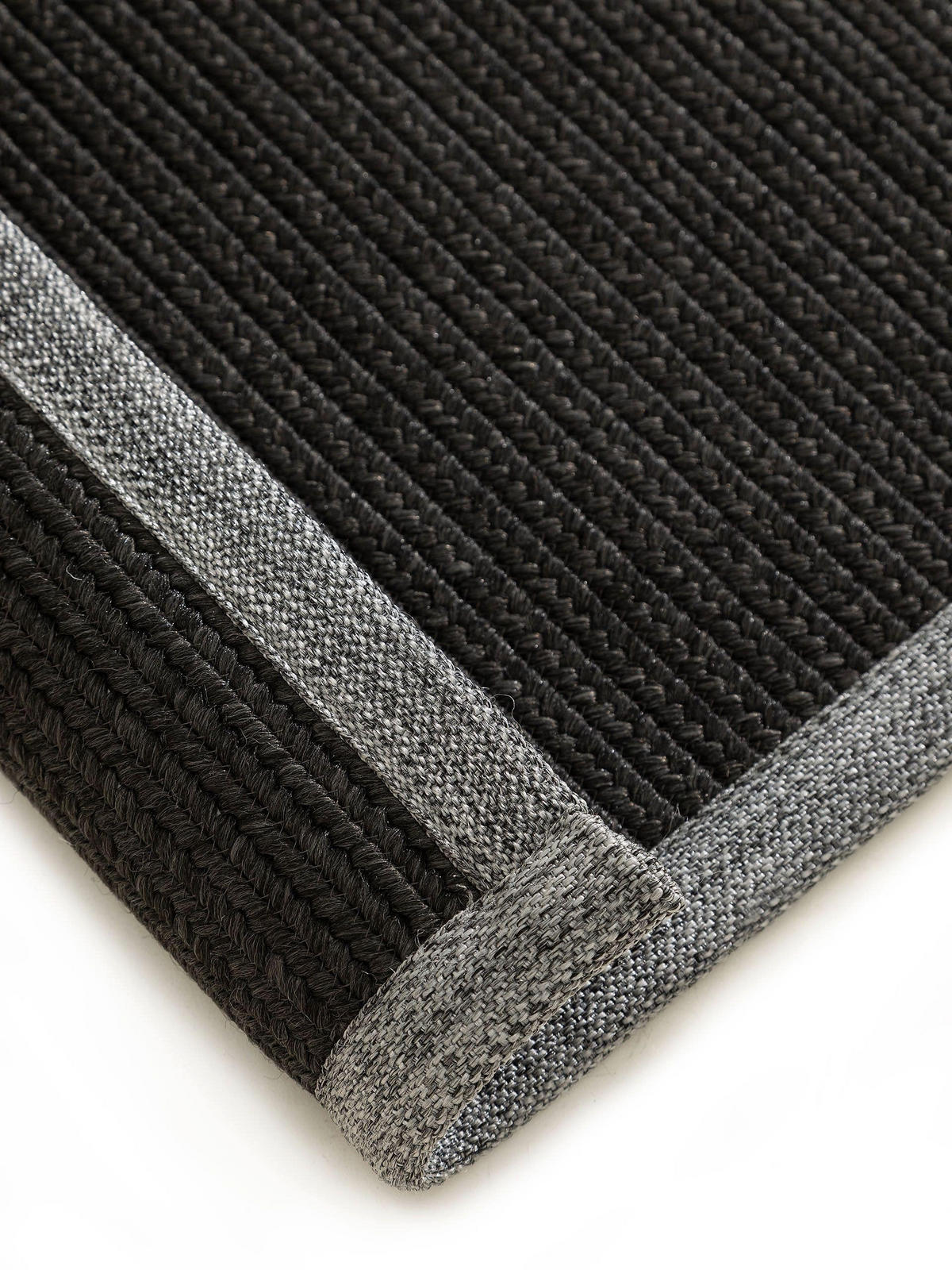 OUTDOORLÄUFER Nandi Schwarz 70x200 cm - Schwarz, Textil (70/200cm) - benuta Nest