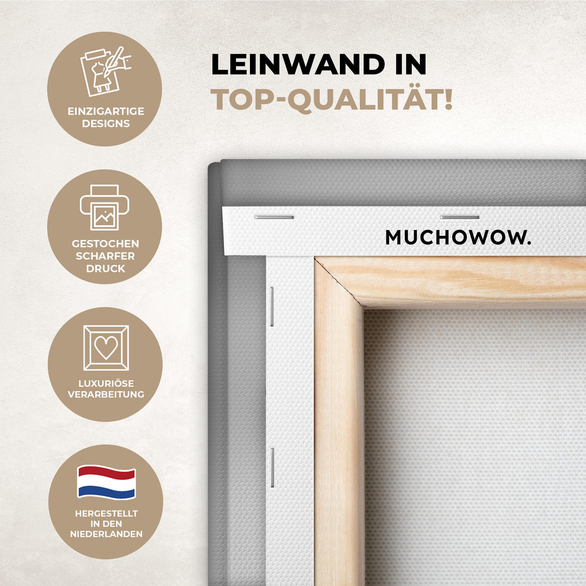 OBRAZ NA PLÁTNĚ Kráva - Skotský horal - Černá - Bílá - Zvíře - Příroda - Divoká zvěř 20x20 cm - černá, textil (20/20cm) - MuchoWow